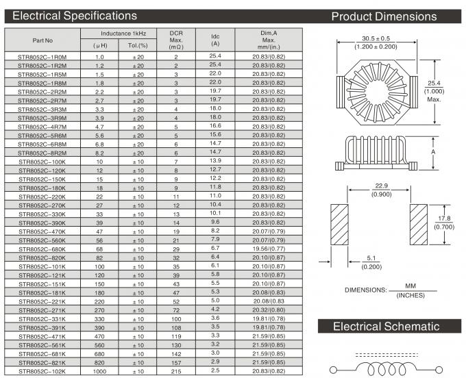 Ferrite Core Surface Mount Power Inductors Wire Wound Coil Toroidal 1