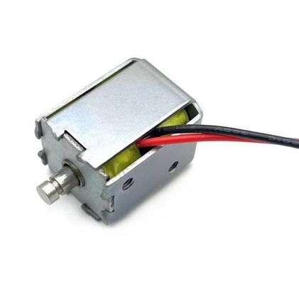 Quality  Open Frame Solenoid Electromagnet with Adjustable Stroke and Copper Winding for 6V 9V 12V DC Applications factory