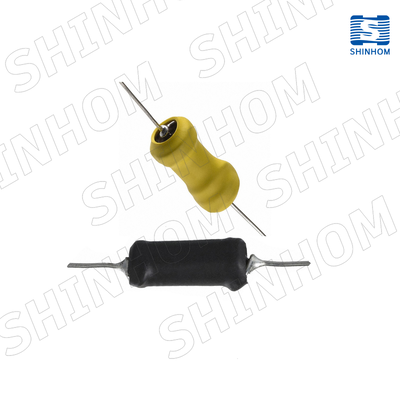 Axial Leaded Power Inductor with 3.3uH to 500mH Inductance Range, High-Current Capability, and Ferrite-Core Construction