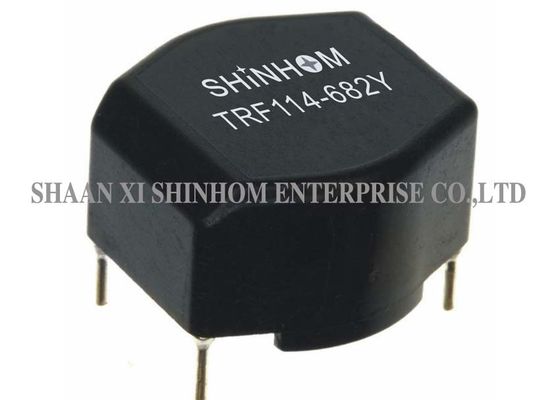 Small Profile Ferrite Core Choke Black Color With Plastic Case Protection
