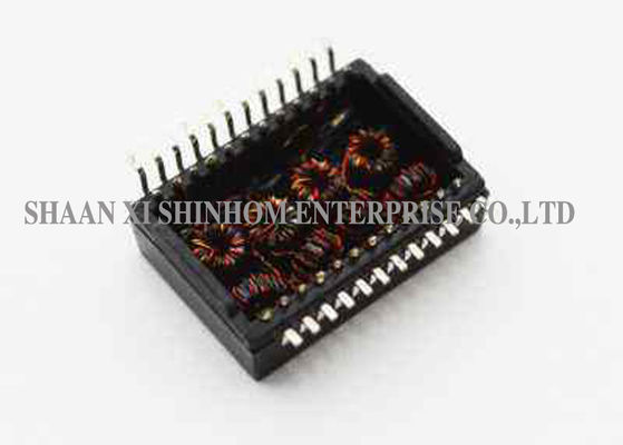 Quad Port Ethernet Isolation Module Surface Mountable High Performance
