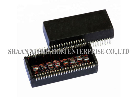 Fire Retardant SMT LAN Transformers Ferrite Core Coils RoHS Compliant