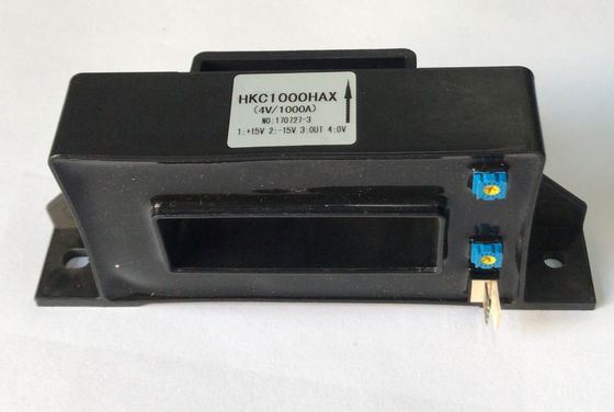 Black High Sensitivity Hall Current Sensor Epoxy Encapsulated Interior Insulation