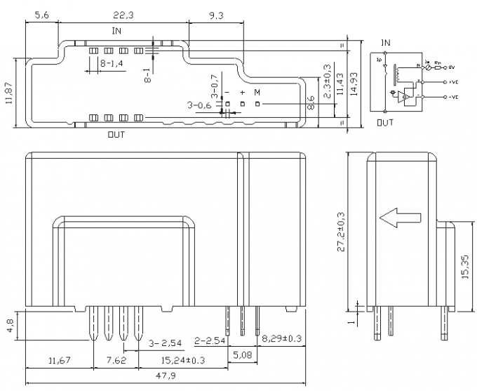 High Precision Hall Effect Sensor Current Measurement RoHS Directive