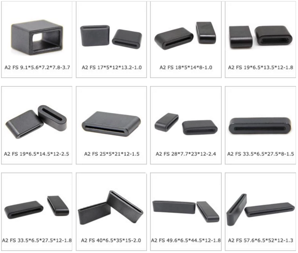 Flat Ferrite EMI Filter Bead Large Size Soft Ragged Construction